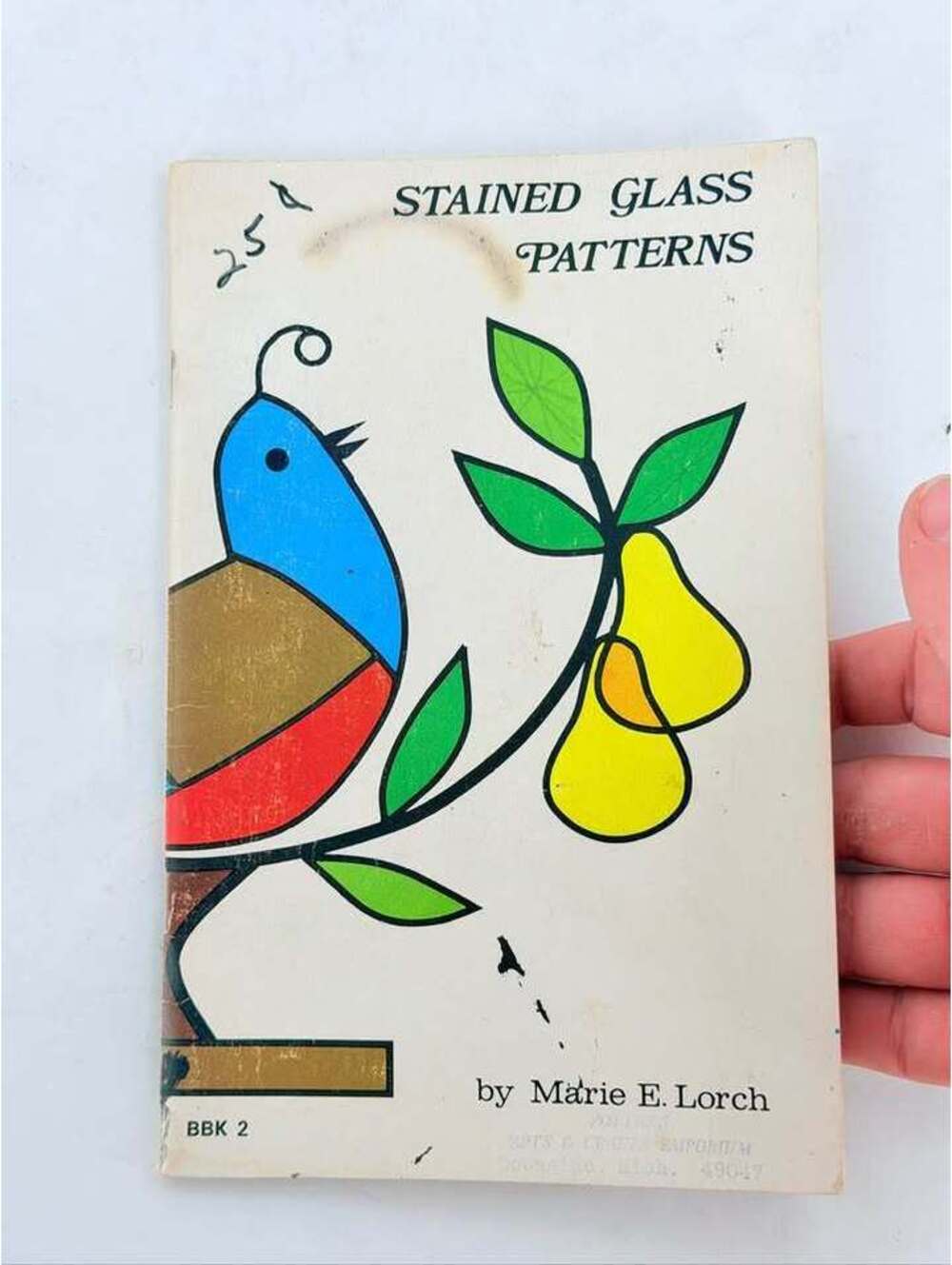 Vintage Glasglo Stained Glass Patterns Book BBK 2 by Marie E. Lorch